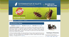 Desktop Screenshot of exterminateurblatte.com