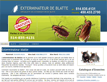 Tablet Screenshot of exterminateurblatte.com